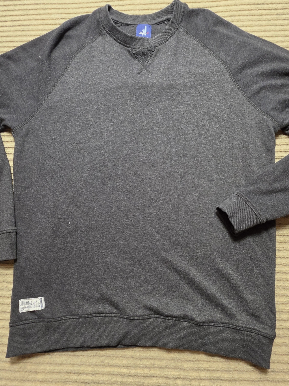 johnnie-O Heathered Pamlico Fleece Sweatshirt Black Size L